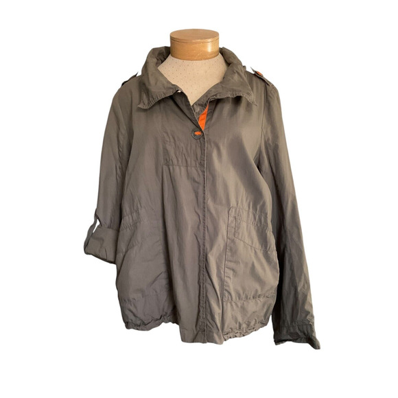 Circus by Sam Edelman Olive Green Jacket XL Cotton Orange Accents - Picture 1 of 12